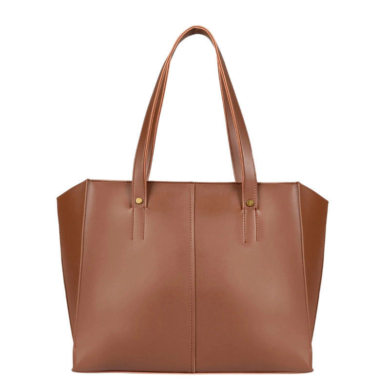 Bagoras Brown Over-the-shoulder Tote Bag With A Horse Design
