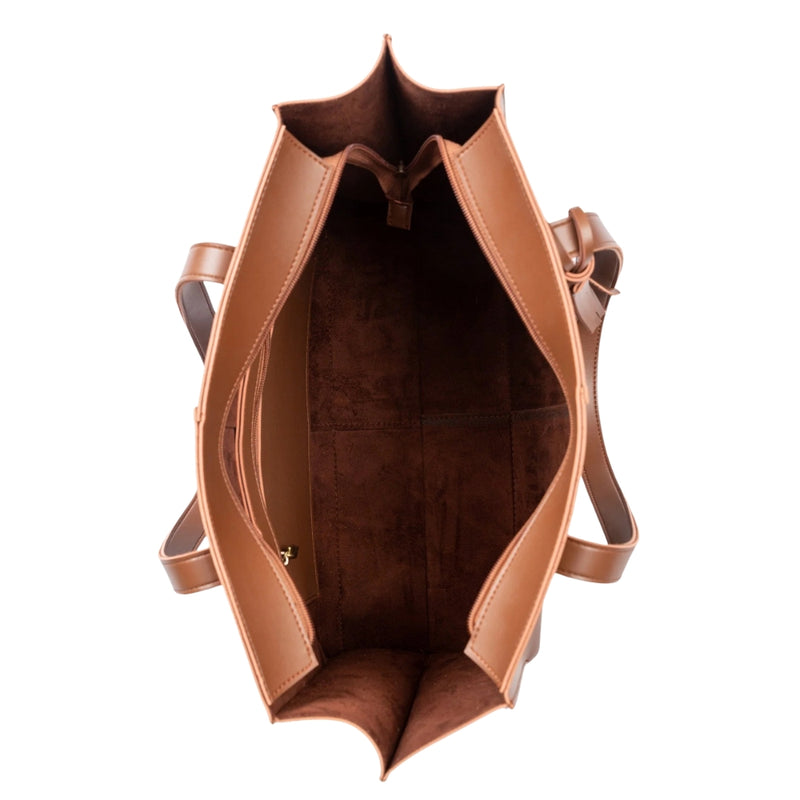 Bagoras Brown Over-the-shoulder Tote Bag With A Horse Design