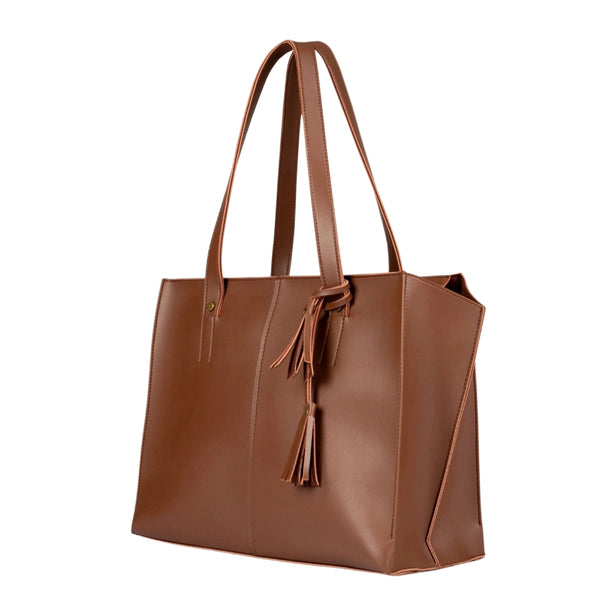 Bagoras Brown Over-the-shoulder Tote Bag With A Horse Design
