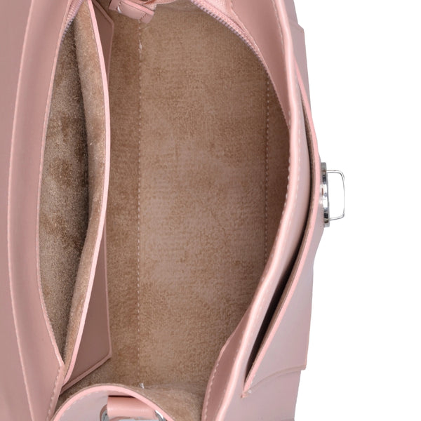 Bagoras Pink Push-Lock Messenger Bag
